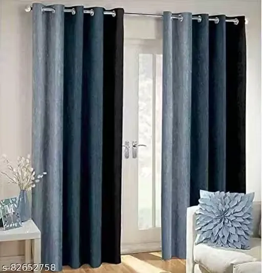 KD Emporium patta curtain Pack of 2pcs